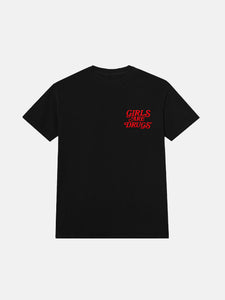 GIRLS ARE DRUGS®️ TEE BLACK/RED